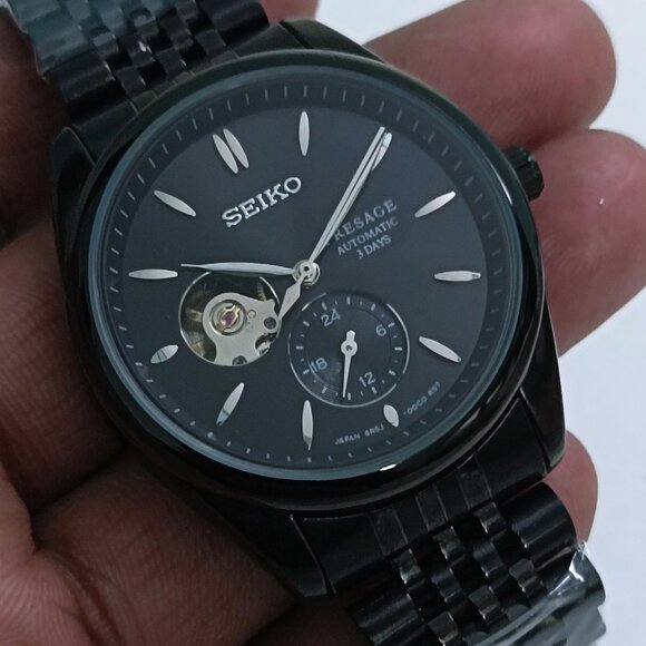 Old Model SEIKO PRESAGE Sub Second Automatic 24 Jewels Japanese 40mm Wristwatch - Picture 6 of 6
